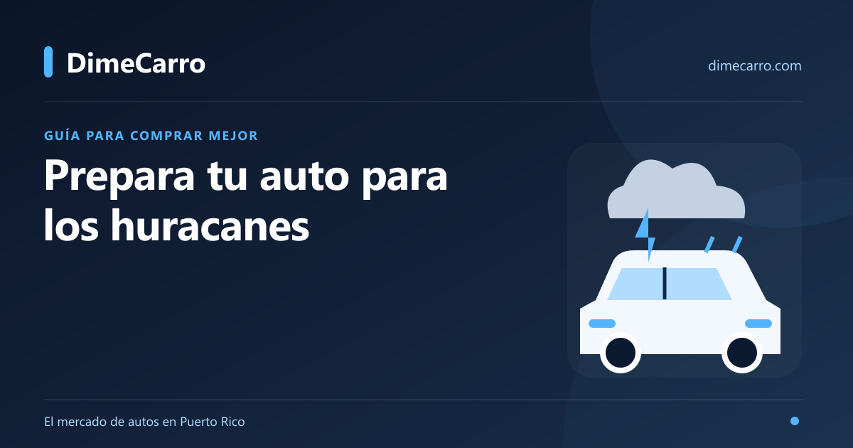 Huracanes en PR: prepara tu auto y protege tu seguro